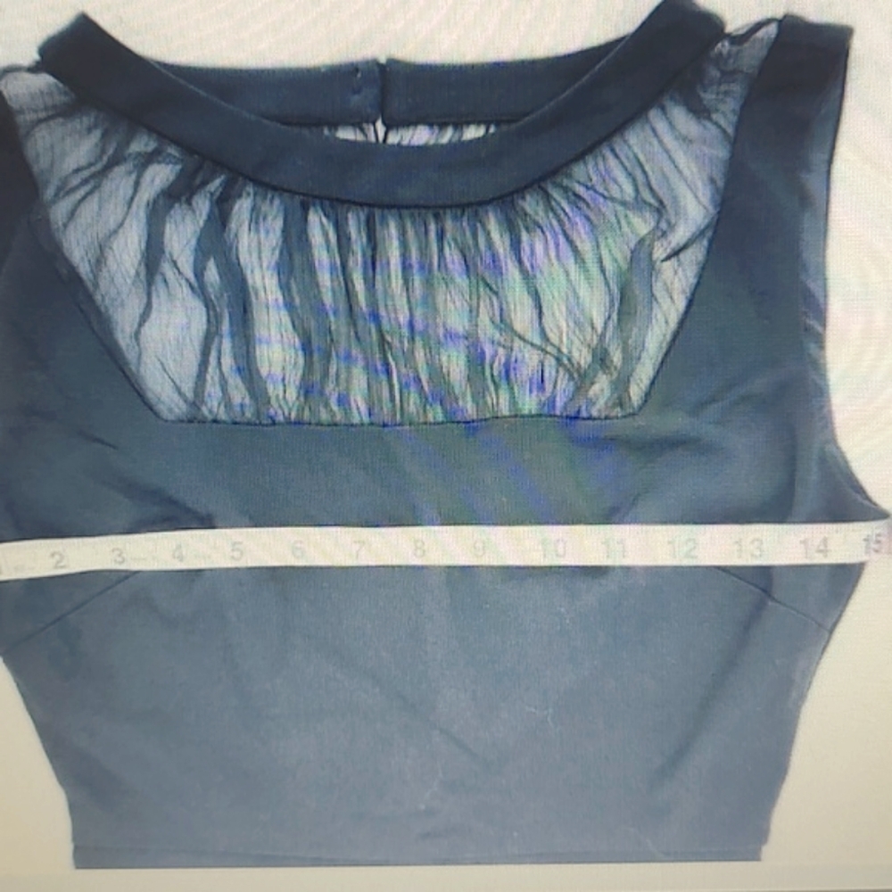 Bebe Sheer Peplum Blouse - Picture 6 of 8